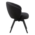 Darlene Dining Chair with Armrest and Swivel Function in Black - image 3