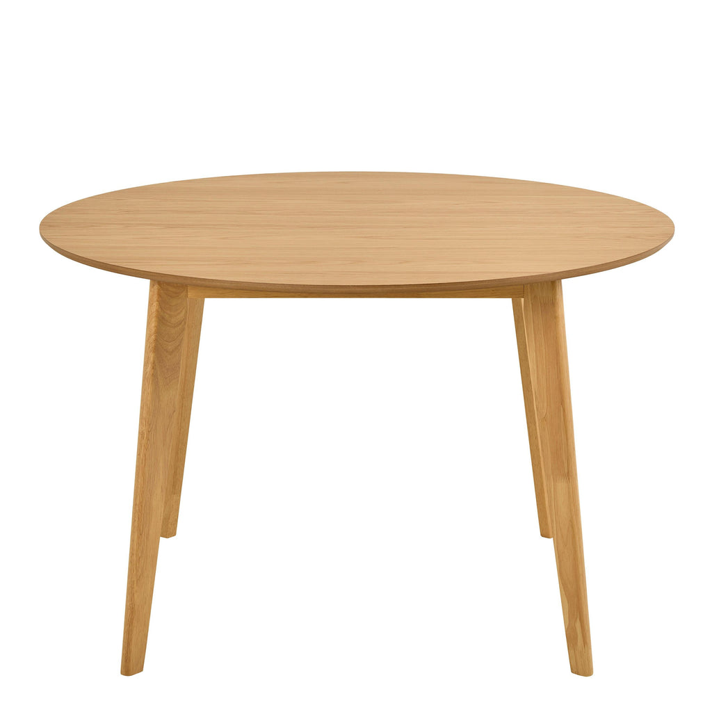Roxby Round Dining Table in Matt Oak 120cm - image 2