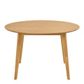 Roxby Round Dining Table in Matt Oak 120cm - image 2