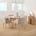 Roxby Round Dining Table in Matt Oak 120cm - image 5