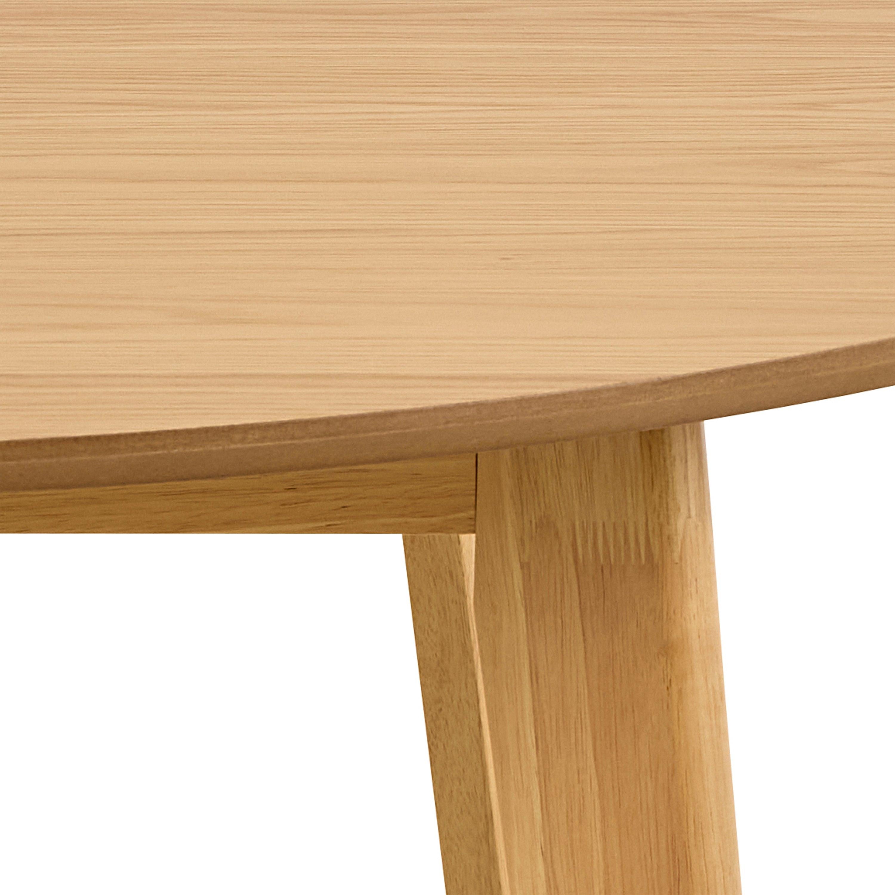 Roxby Round Dining Table in Matt Oak 120cm - image 8