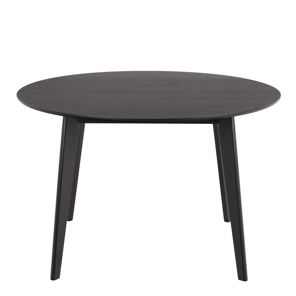 Roxby Round Dining Table in Matt Black 120cm - image 2
