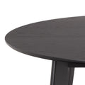 Roxby Round Dining Table in Matt Black 120cm - image 4