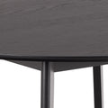 Roxby Round Dining Table in Matt Black 120cm - image 5