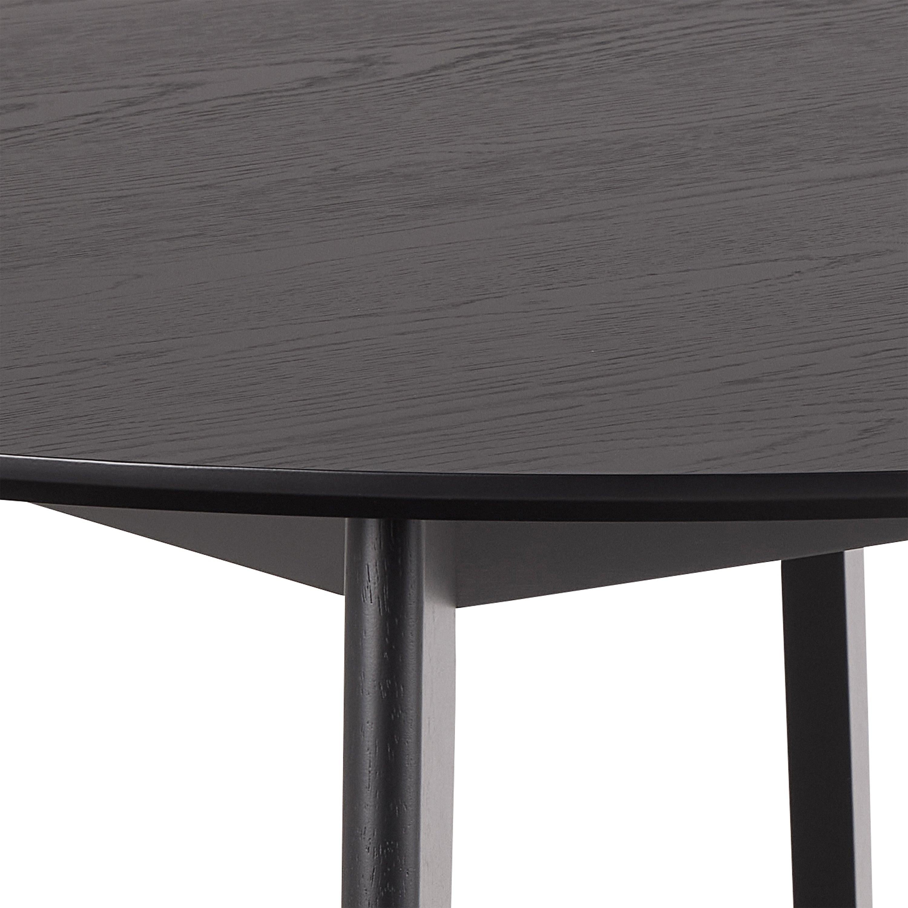 Roxby Round Dining Table in Matt Black 120cm - image 5