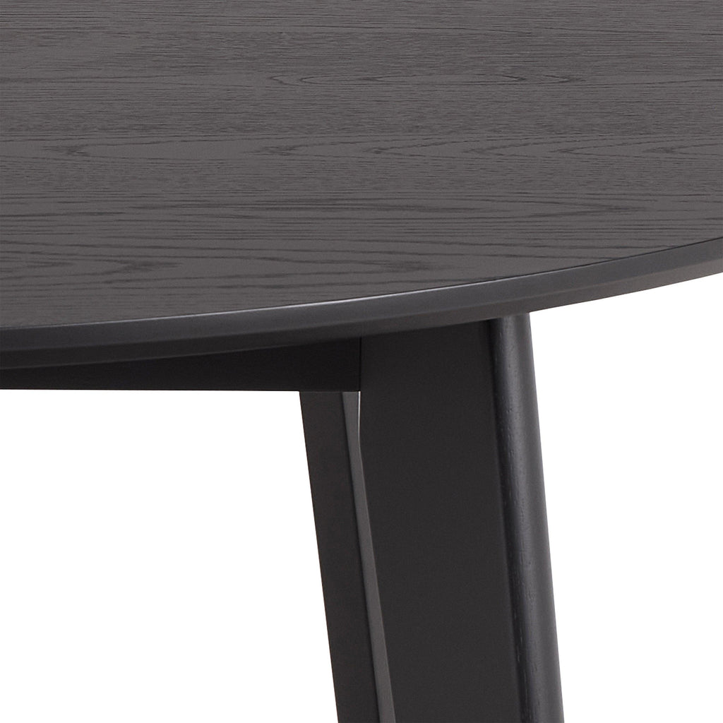 Roxby Round Dining Table in Matt Black 120cm - image 6