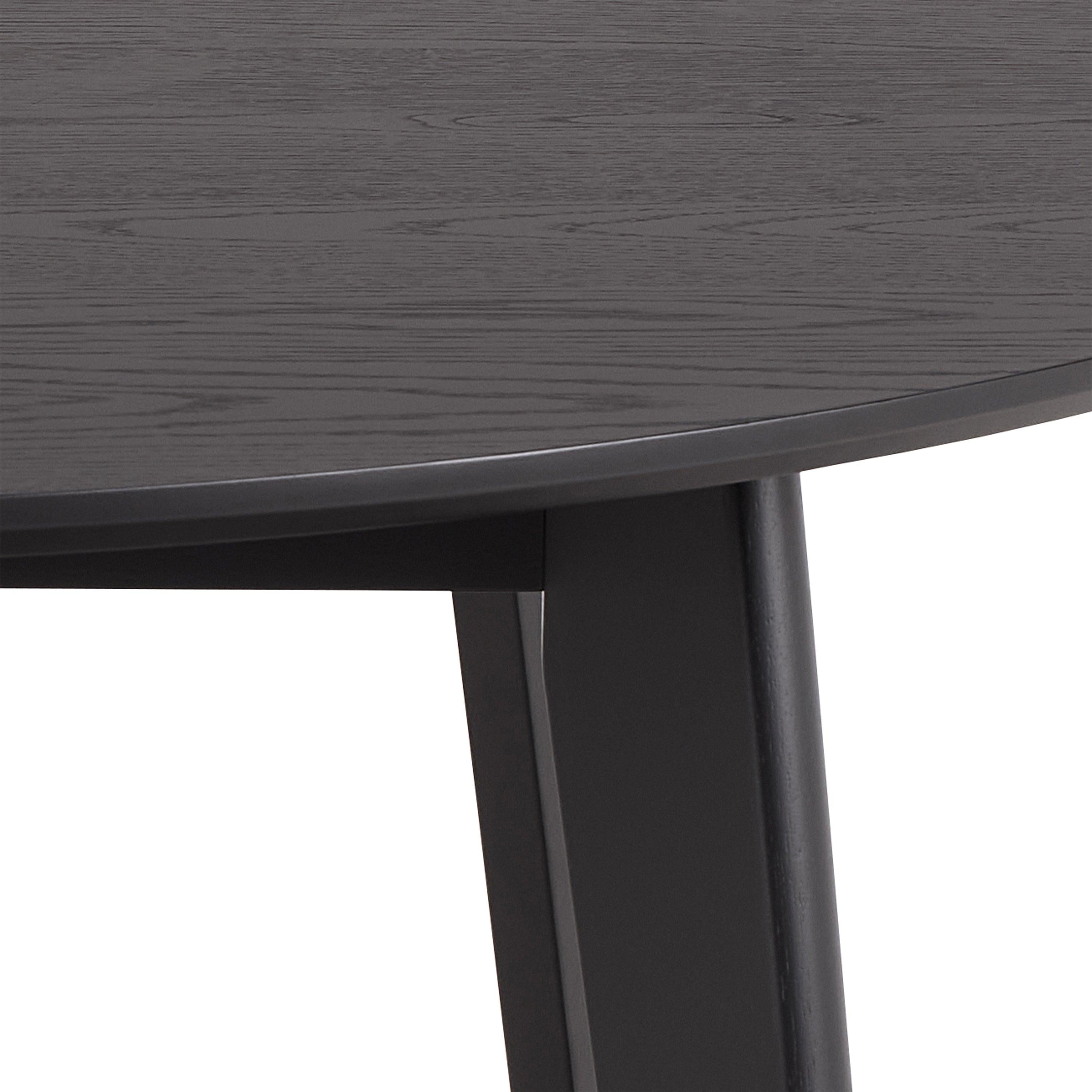 Roxby Round Dining Table in Matt Black 120cm - image 6