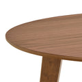 Roxby Round Dining Table in Walnut 120cm - image 4