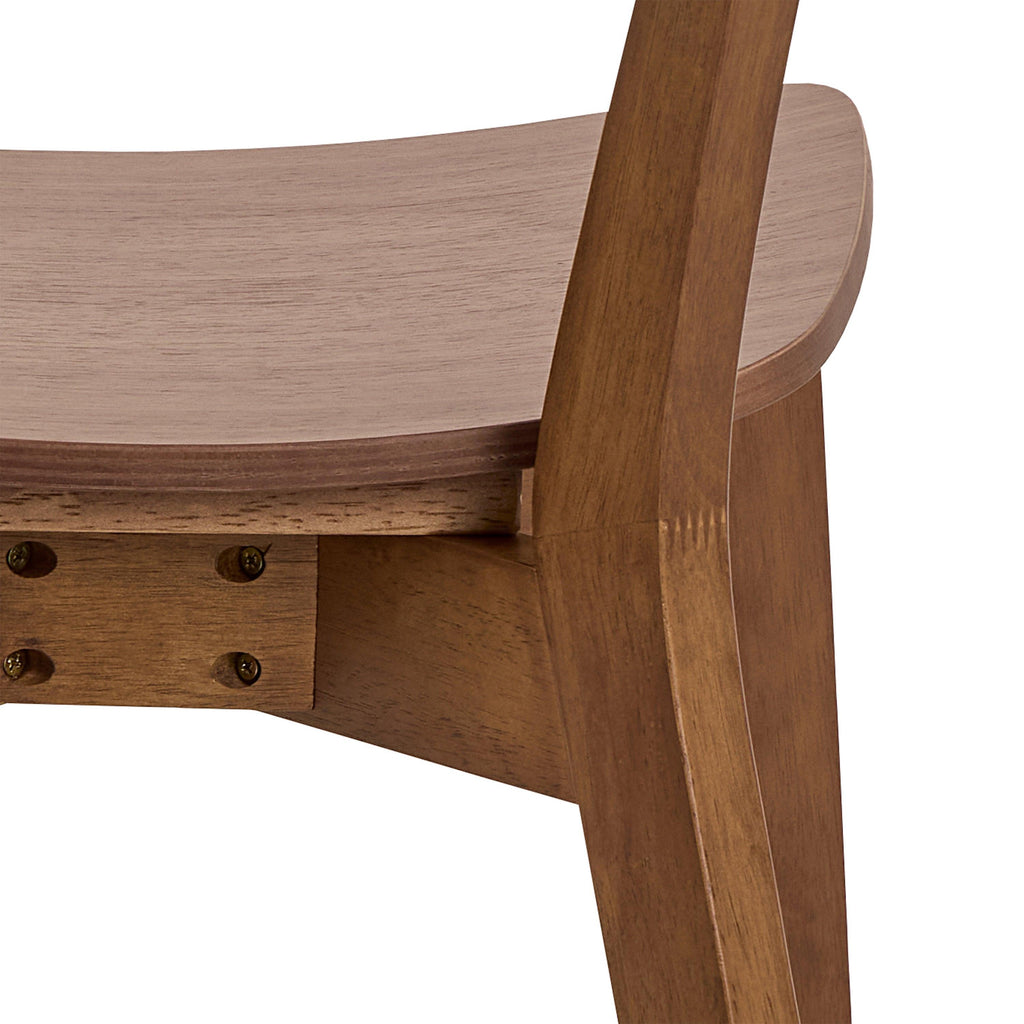 Roxby Round Dining Table in Walnut 120cm includes 4 Roxby Dining Chairs in Walnut - image 12