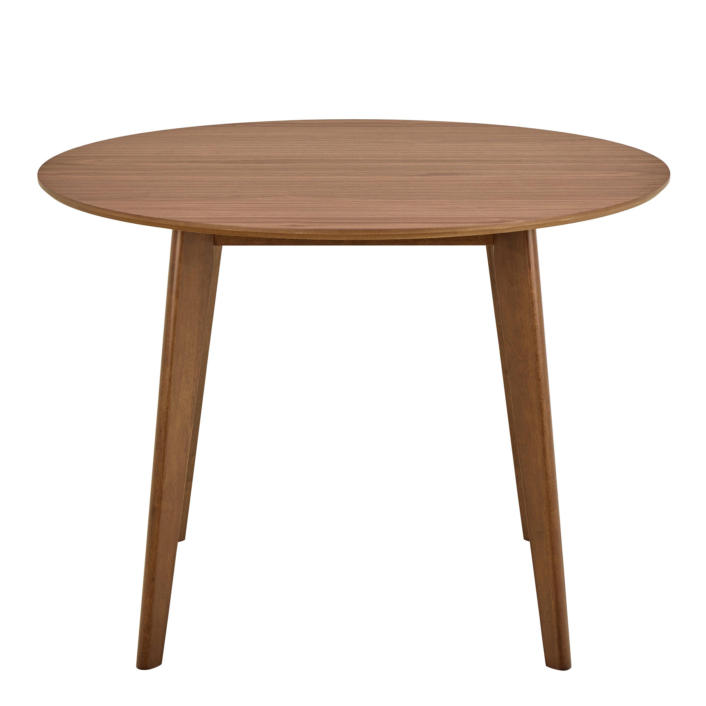 Roxby Round Dining Table in Walnut 120cm includes 4 Roxby Dining Chairs in Walnut - image 3