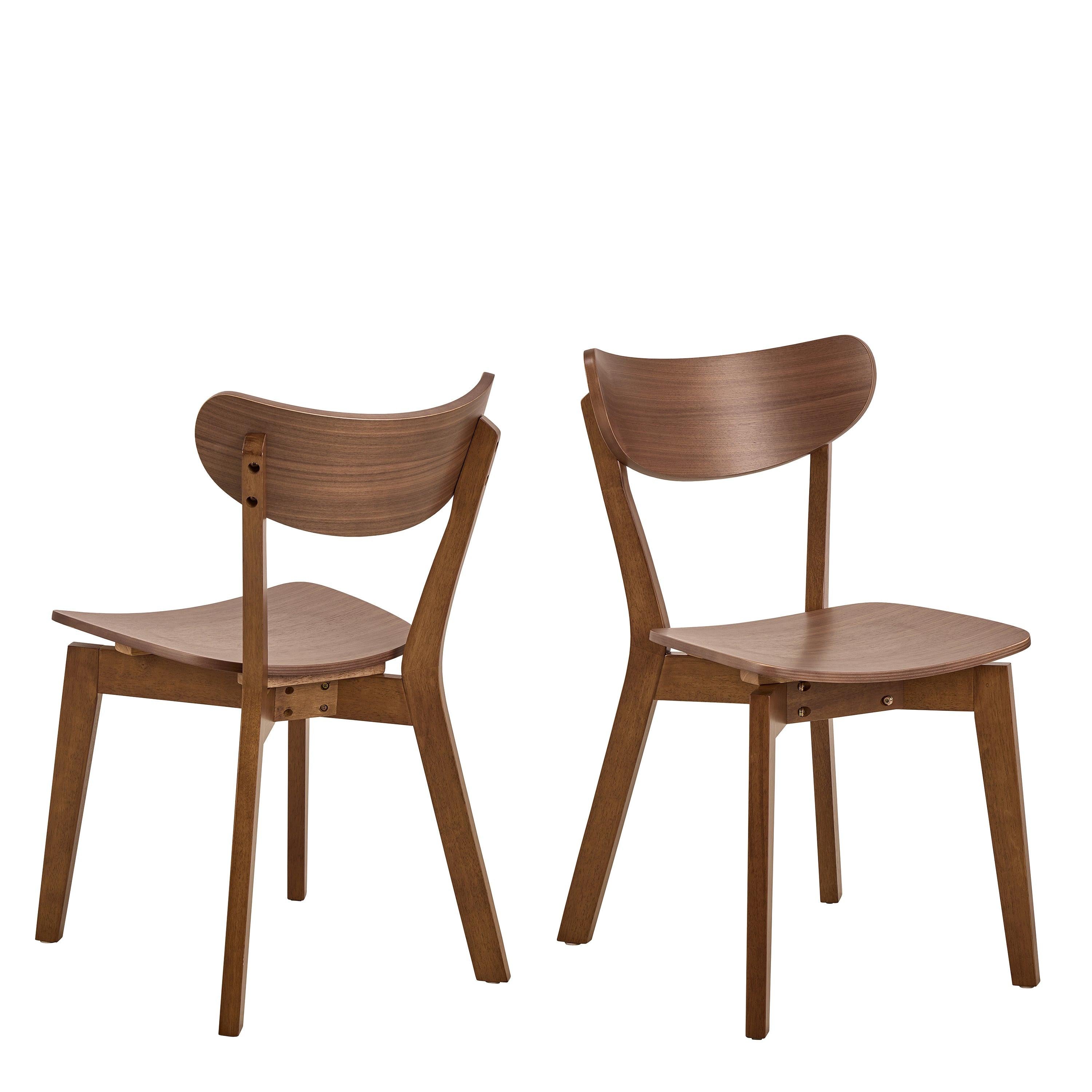 Roxby Round Dining Table in Walnut 120cm includes 4 Roxby Dining Chairs in Walnut - image 7