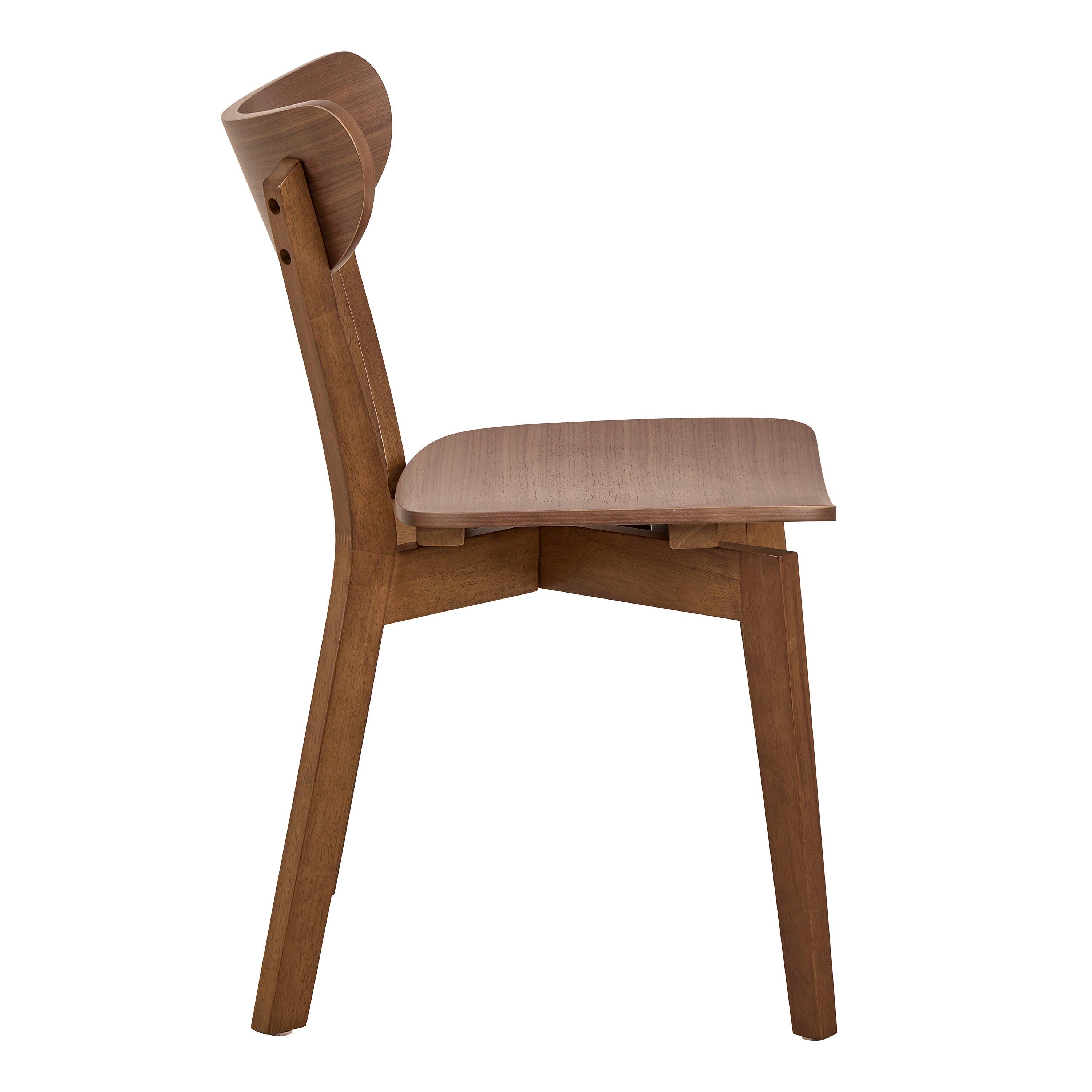 Roxby Round Dining Table in Walnut 120cm includes 4 Roxby Dining Chairs in Walnut - image 8