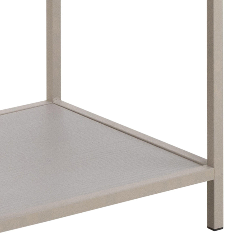Seaford Tall Grey Metal 2 Drawer Bookcase with 4 Shelves - image 8