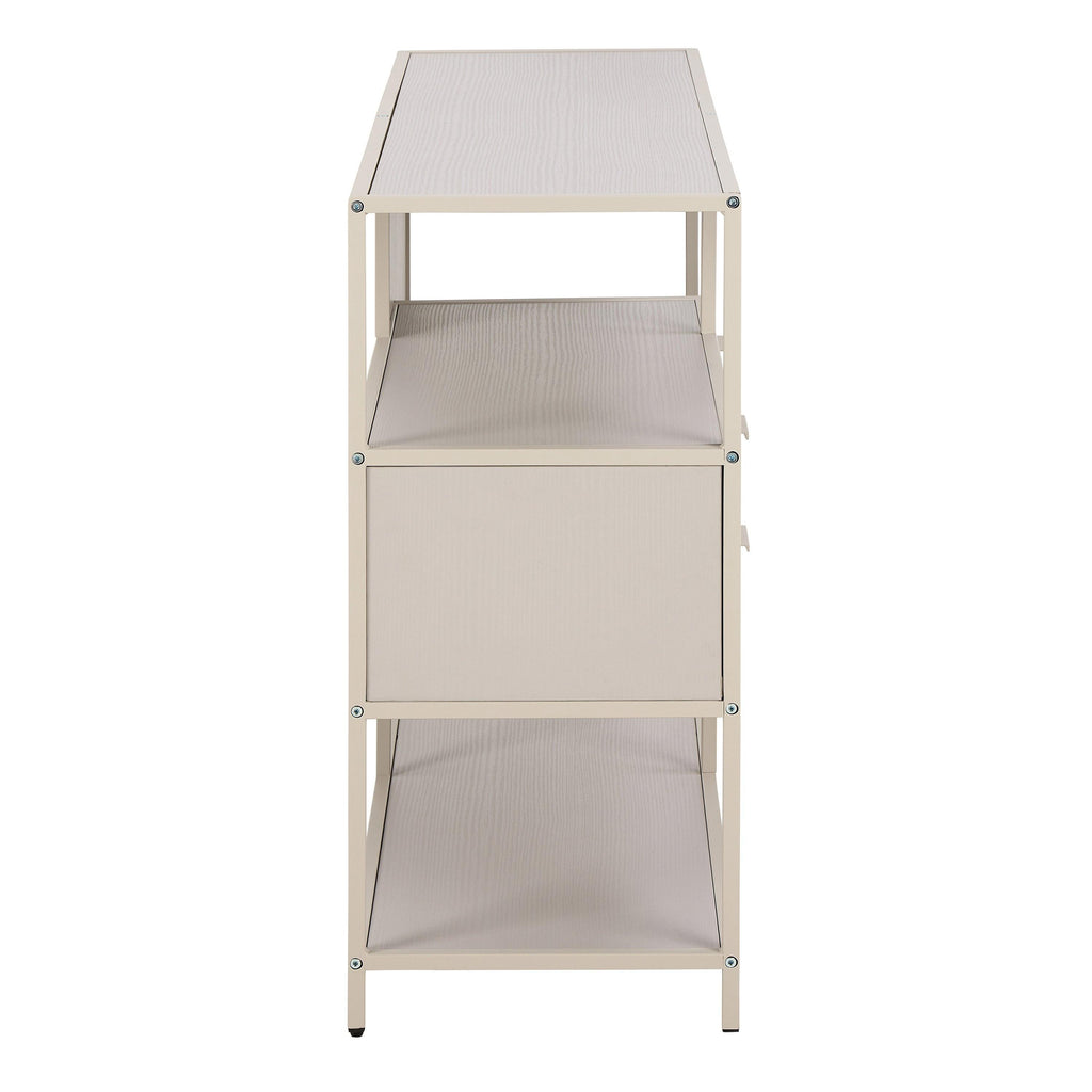 Seaford Grey Storage Unit with 2 Drawers and 3 Shelves - image 2