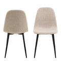 Celia Dining Chair in Beige Set of 4 - image 2