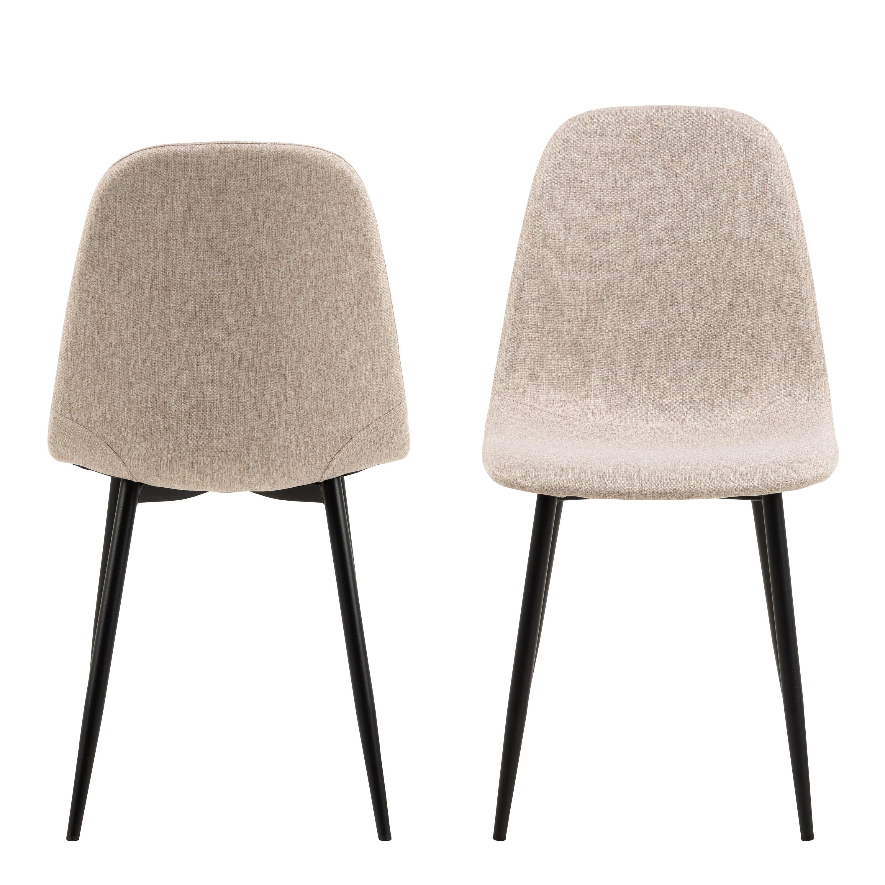 Celia Dining Chair in Beige Set of 4 - image 2