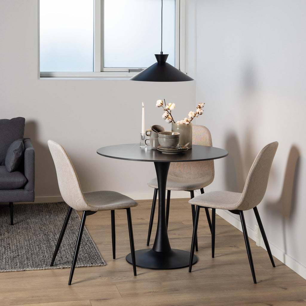 Celia Dining Chair in Beige Set of 4 - image 4