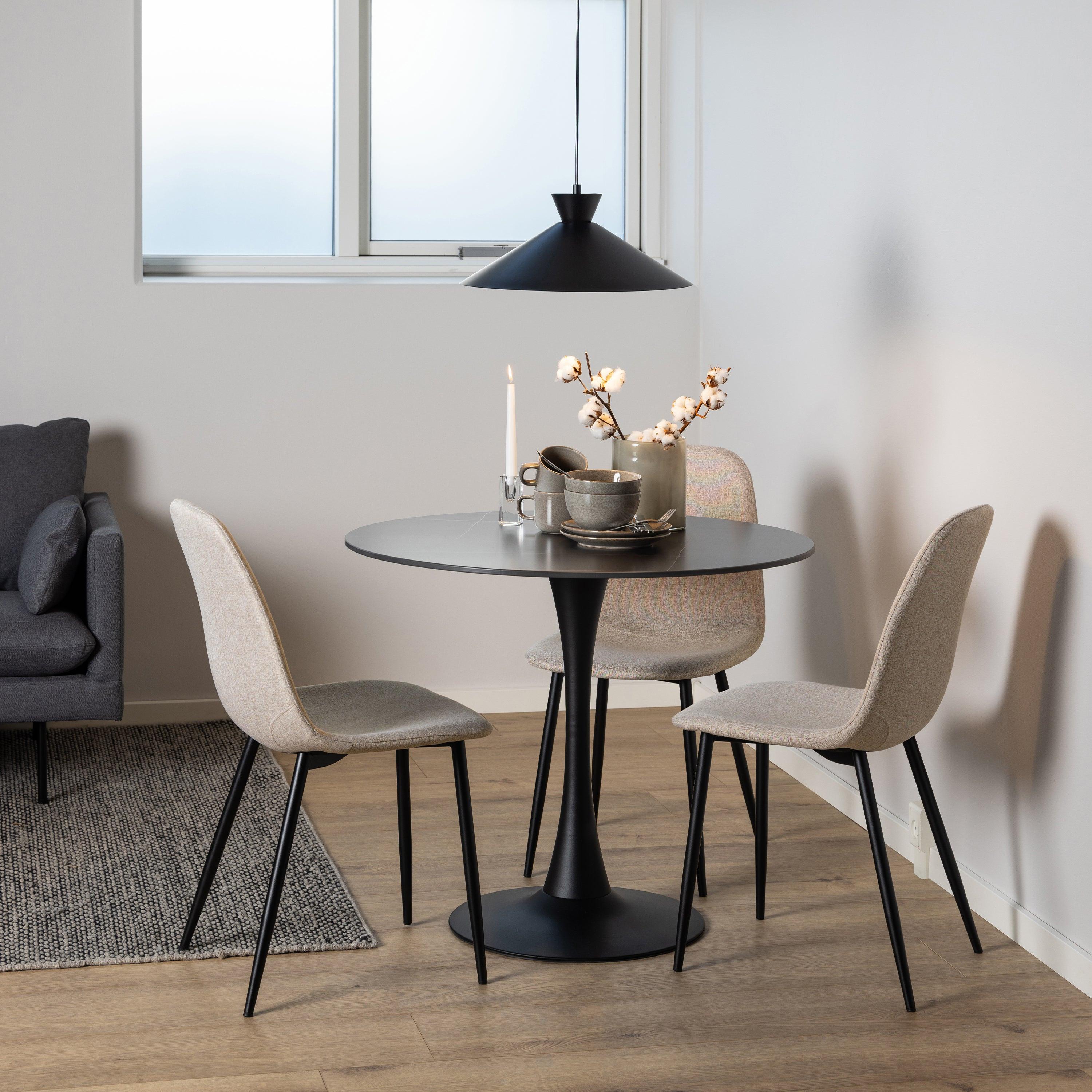 Celia Dining Chair in Beige Set of 4 - image 4