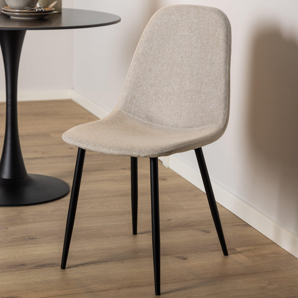 Celia Dining Chair in Beige Set of 4 - image 5
