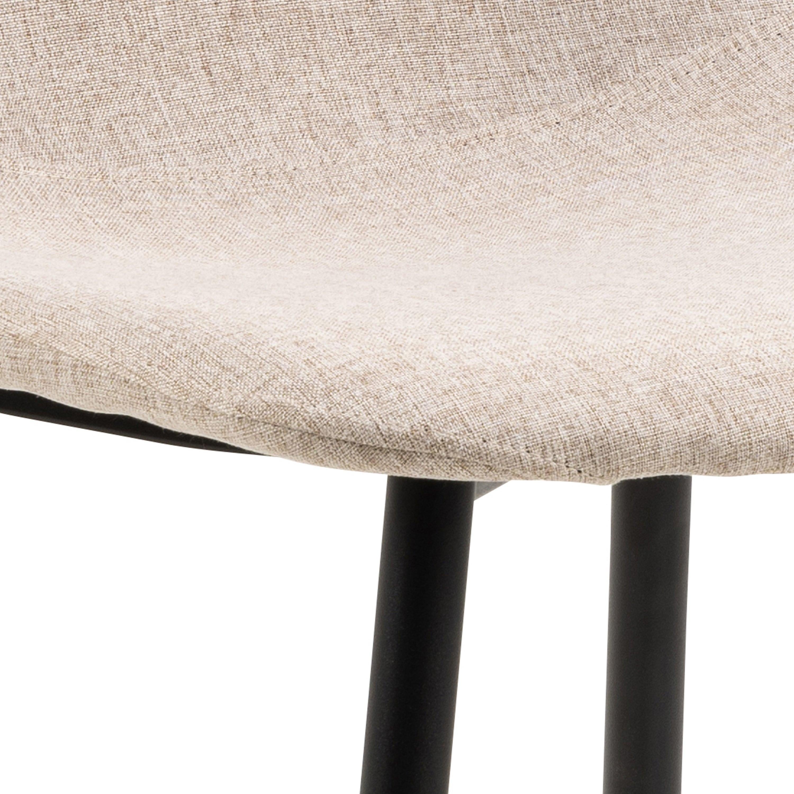 Celia Dining Chair in Beige Set of 4 - image 7