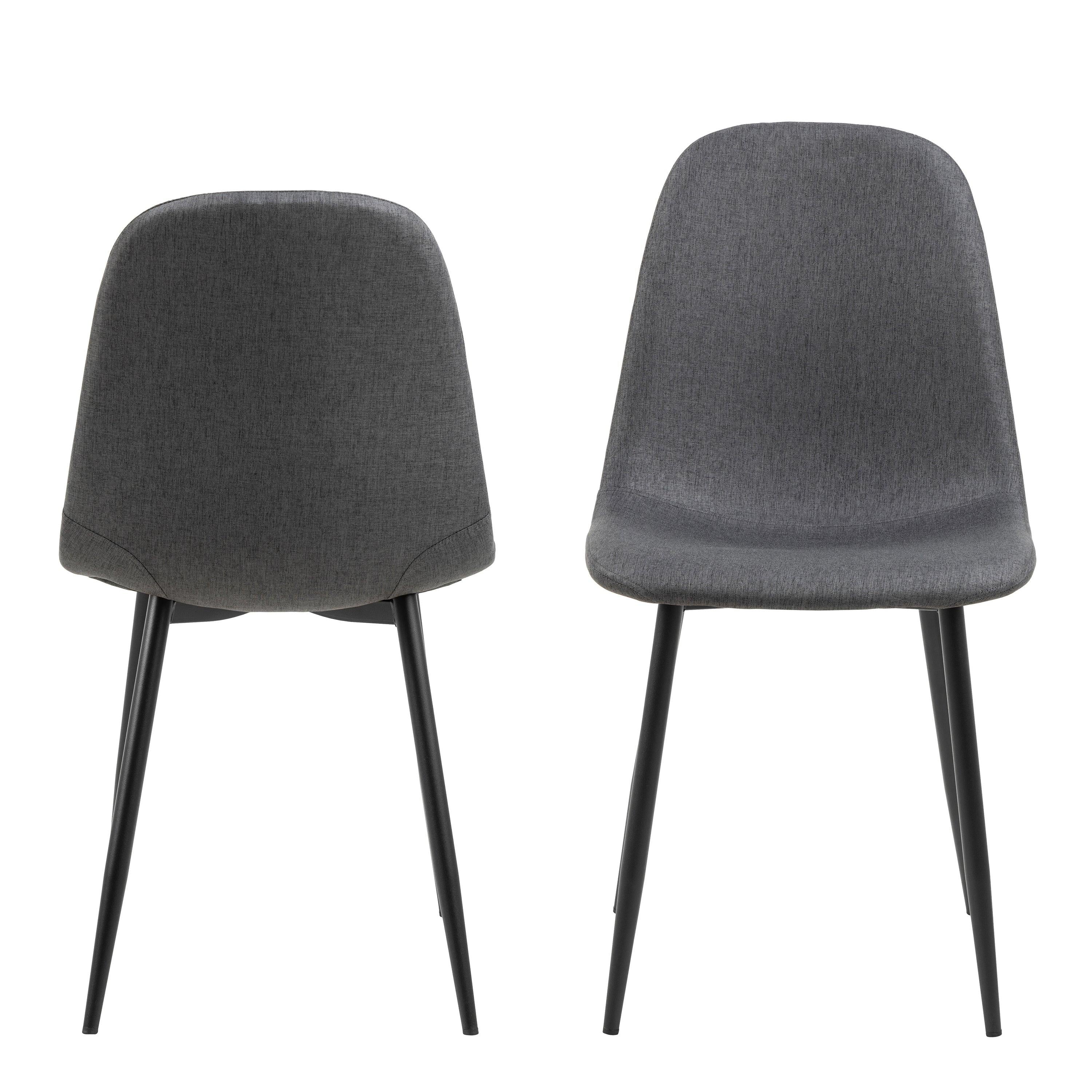 Celia Dining Chair in Light Grey Set of 4 - image 2