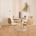 Owen Dining Chair in Apia Fabric Beige Set of 2 - image 4