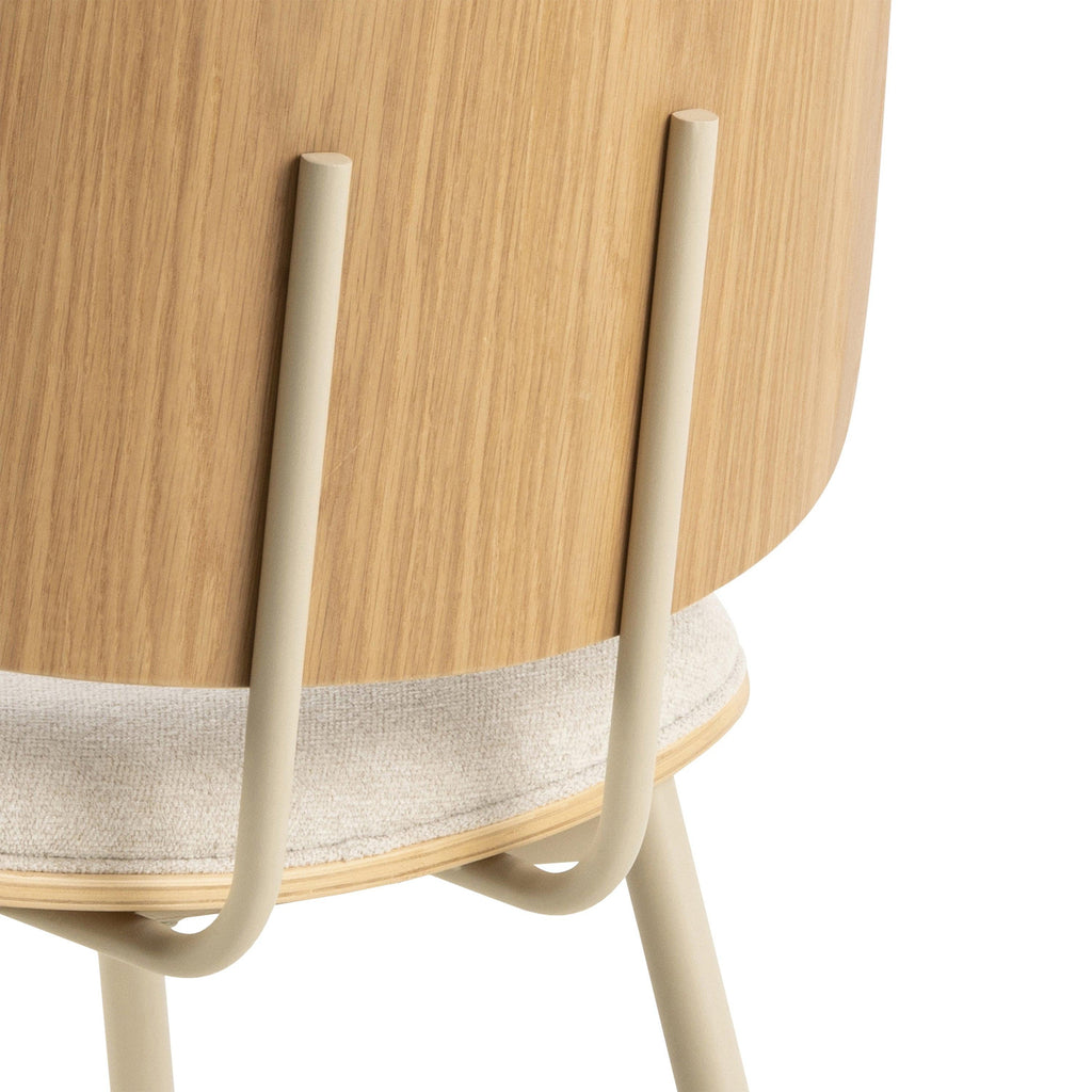 Owen Dining Chair in Apia Fabric Beige Set of 2 - image 6