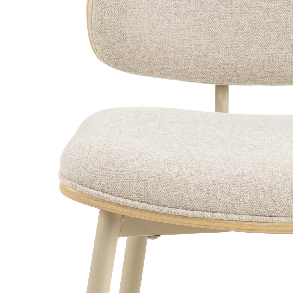 Owen Dining Chair in Apia Fabric Beige Set of 2 - image 7