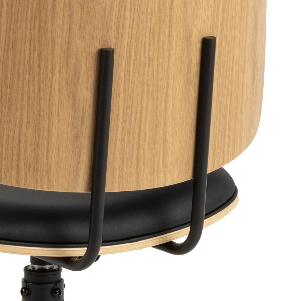 Owen Swivel Dining Chairs in Matt Black Set of 2 - image 7