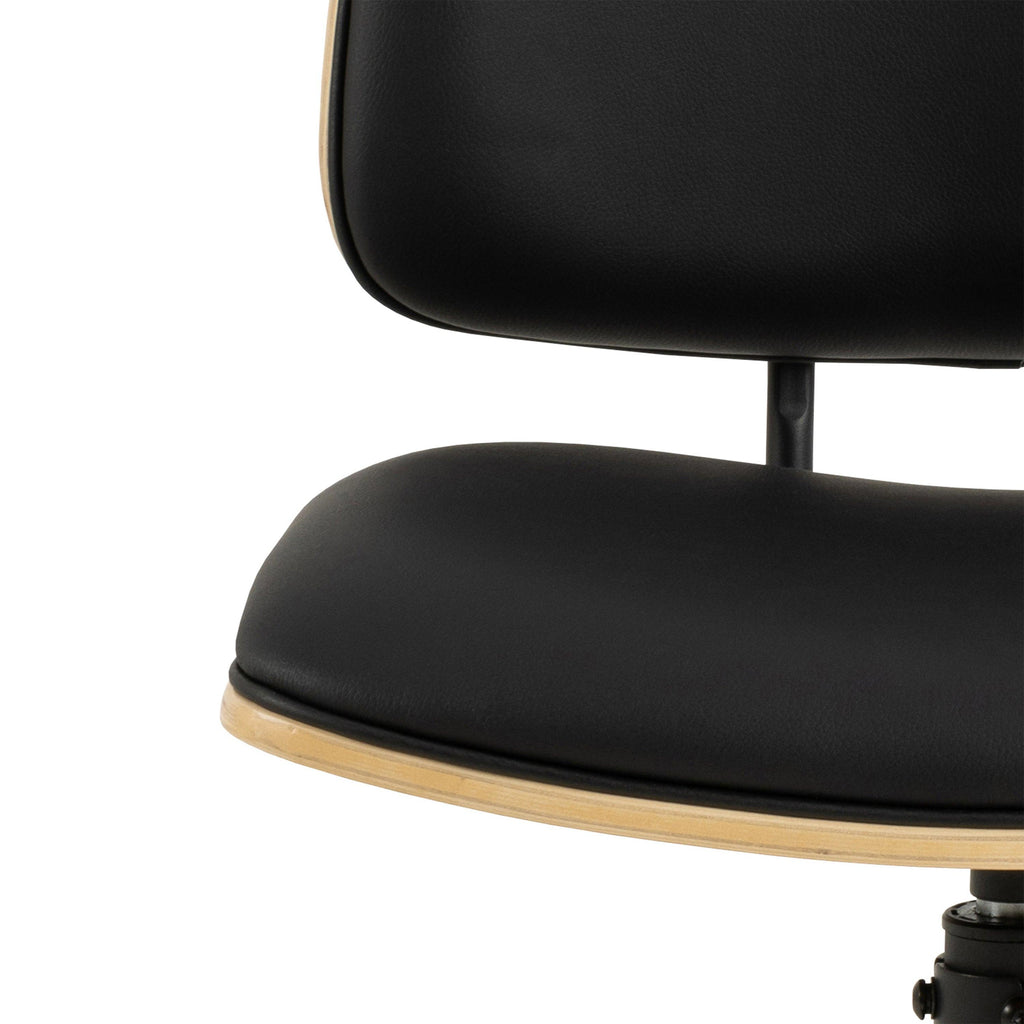 Owen Swivel Dining Chairs in Matt Black Set of 2 - image 8