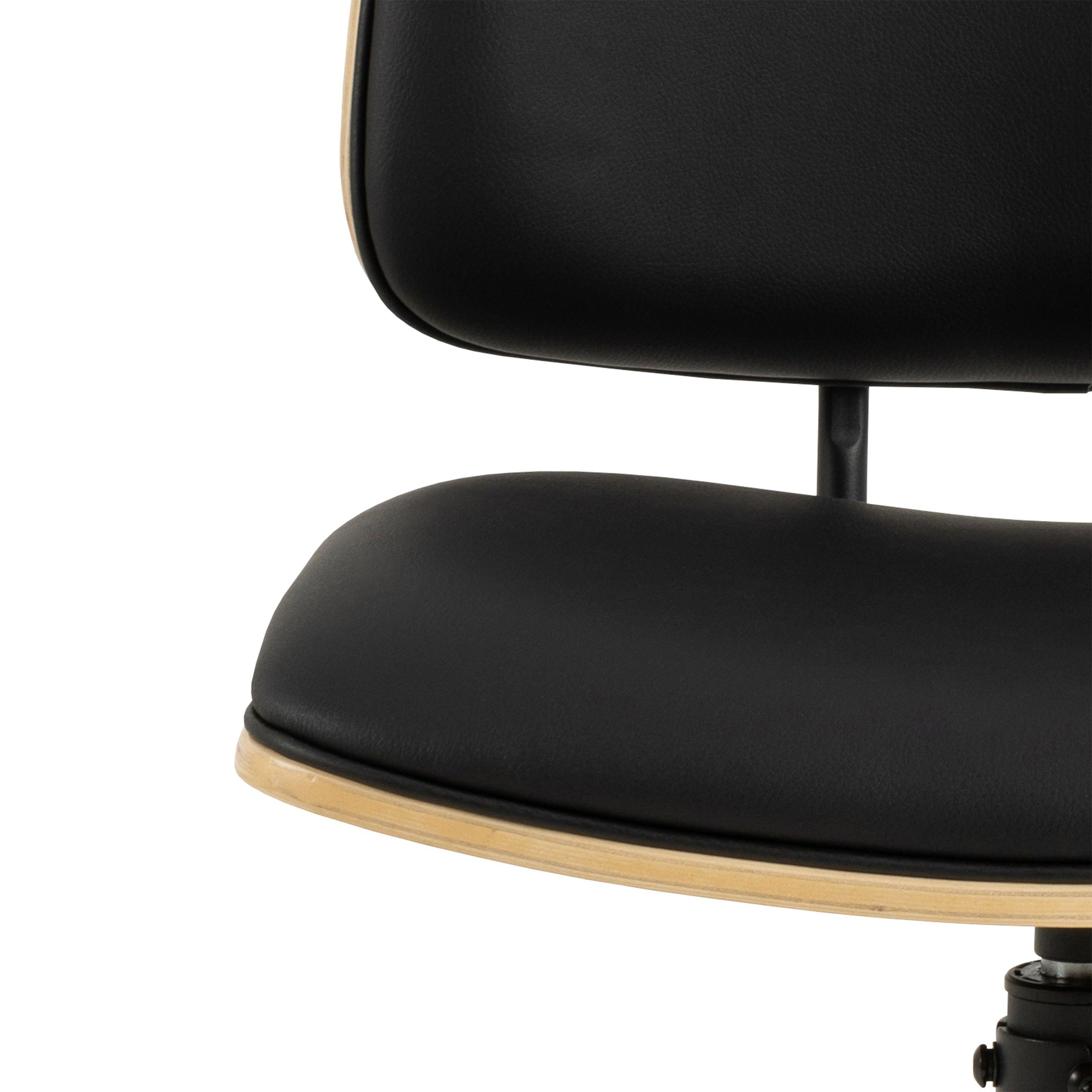 Owen Swivel Dining Chairs in Matt Black Set of 2 - image 8