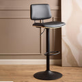 Owen Swivel Bar Stool with Height Adjustable Function in Matt Black - image 4