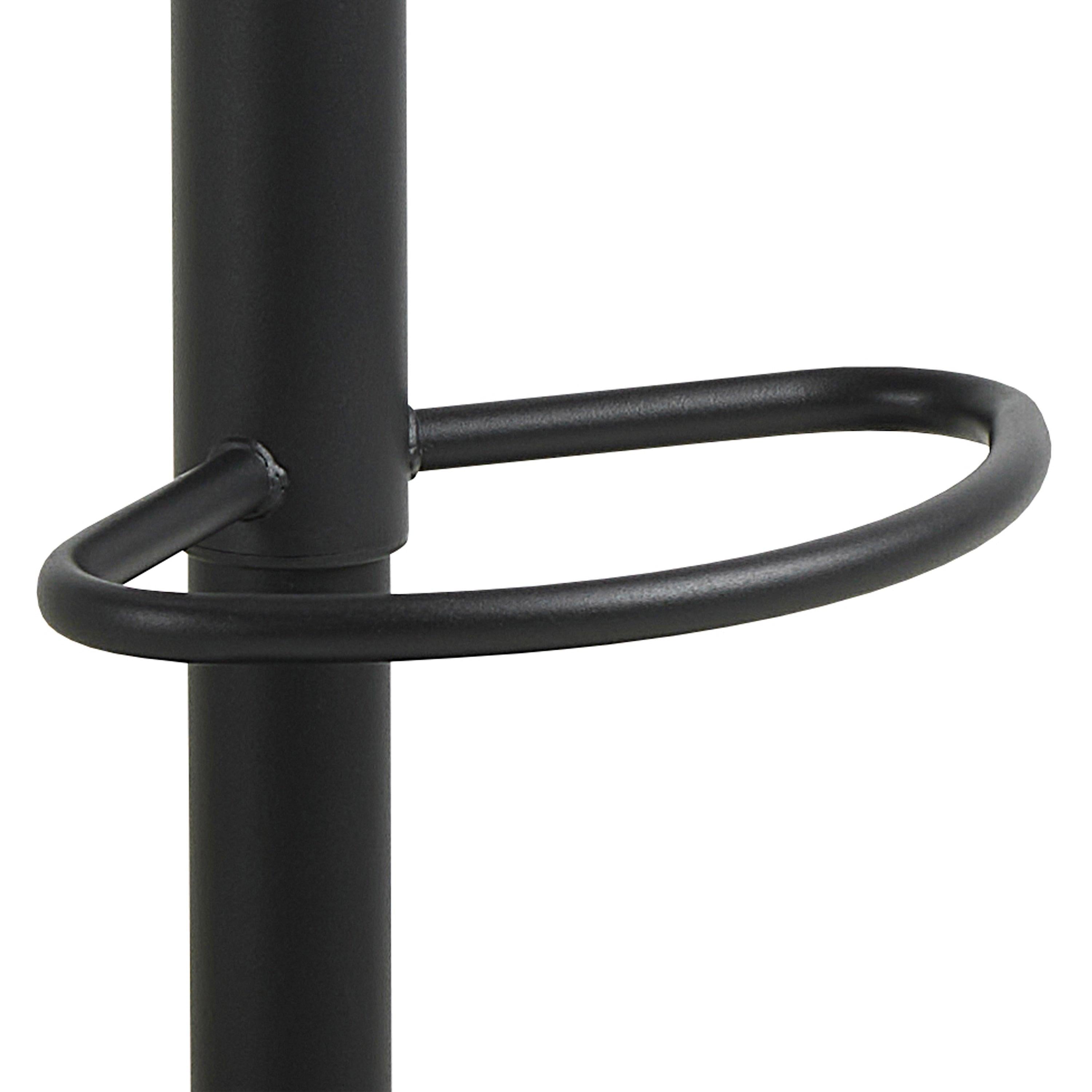 Owen Swivel Bar Stool with Height Adjustable Function in Matt Black - image 6