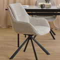 Carrie Swivel Dining Chair in Sand Set of 2 - image 5