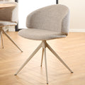Ella Swivel Beige Dining Chair - image 5