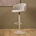 Ella Swivel Beige Bar Stool Set of 2 - image 4