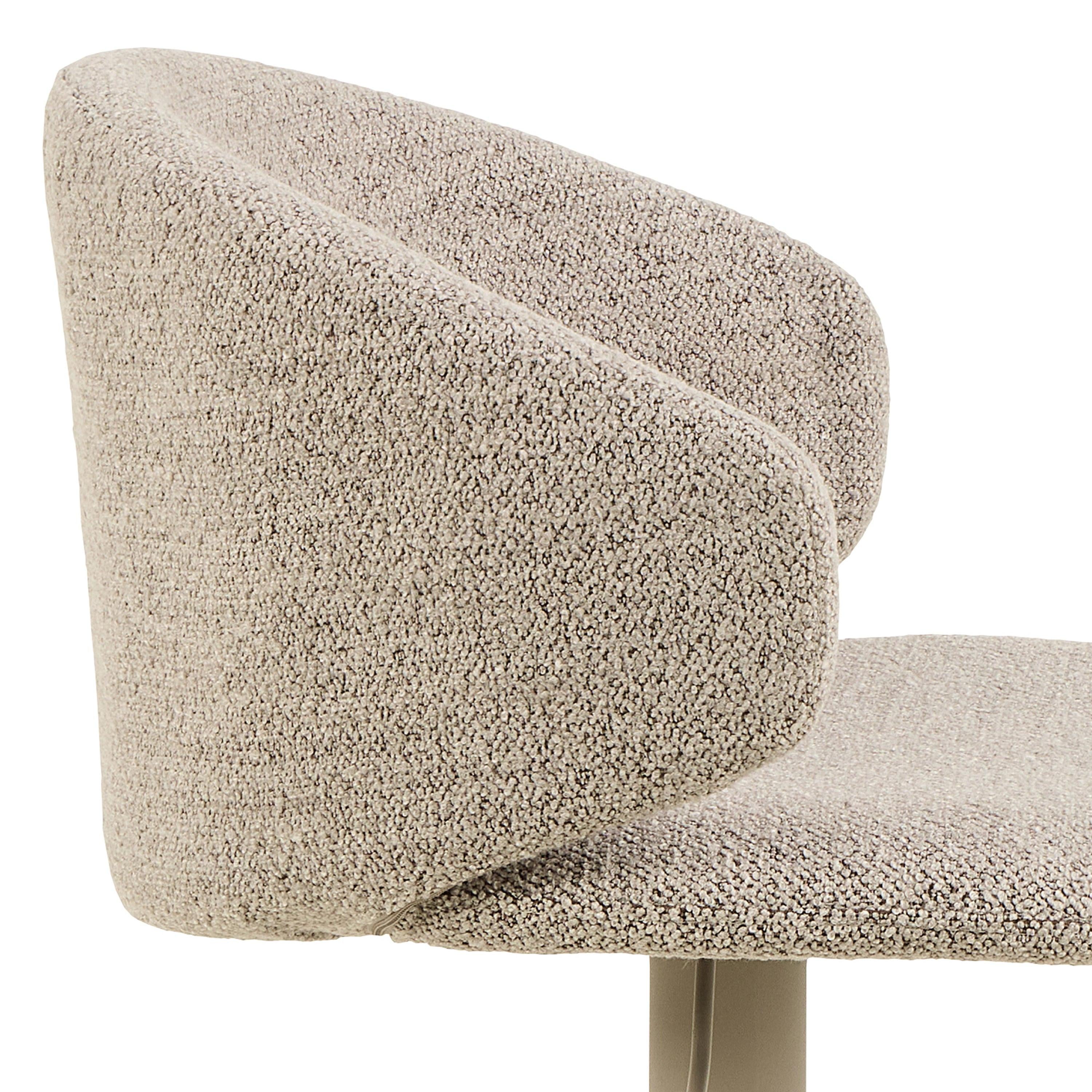 Ella Swivel Beige Bar Stool Set of 2 - image 5
