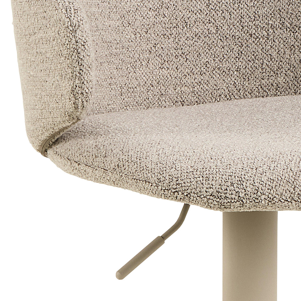 Ella Swivel Beige Bar Stool Set of 2 - image 6
