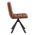 Dean Brandy PU Swivel Dining Chair Set of 2 - image 3