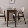 Leo Dining Chairs with Armrest in Monza Fabric Beige Set of 2 - image 5