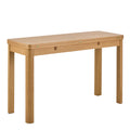 Southampton Extendable Rectangular Dining Table in Matt Oak 90x120cm