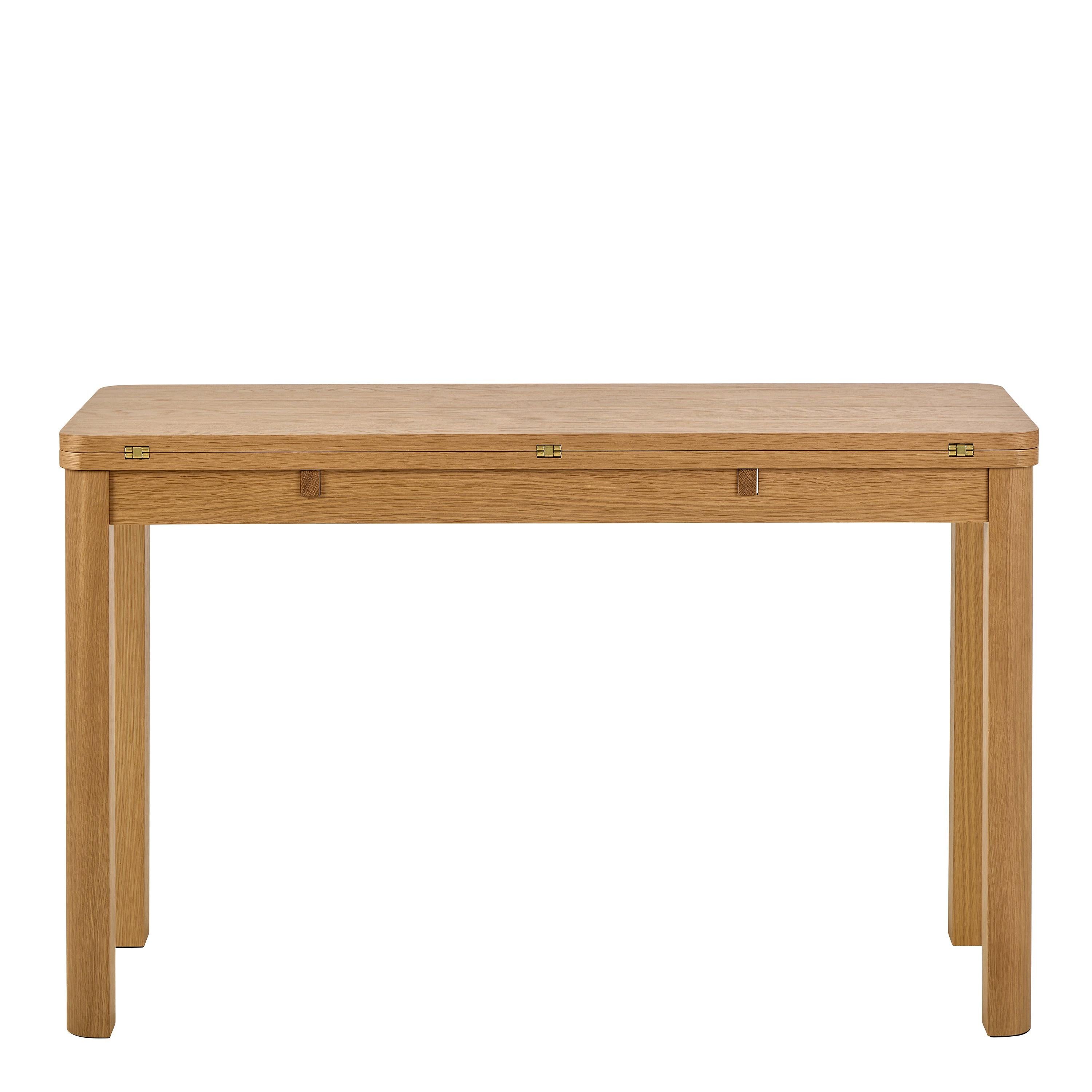 Southampton Extendable Rectangular Dining Table in Matt Oak 90x120cm - image 2