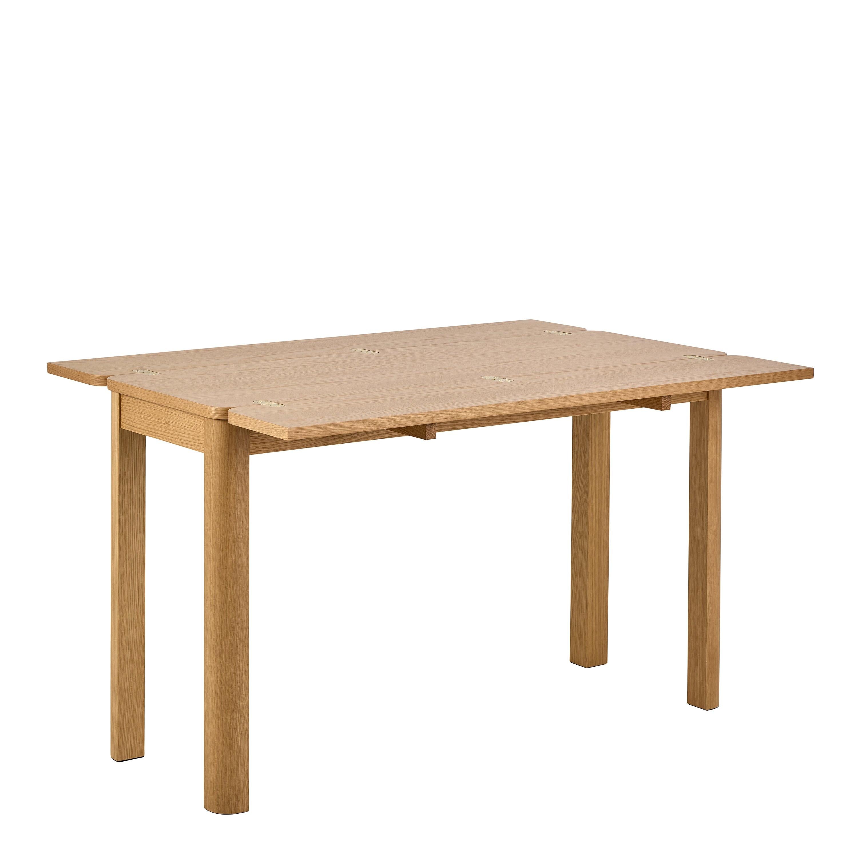 Southampton Extendable Rectangular Dining Table in Matt Oak 90x120cm - image 3