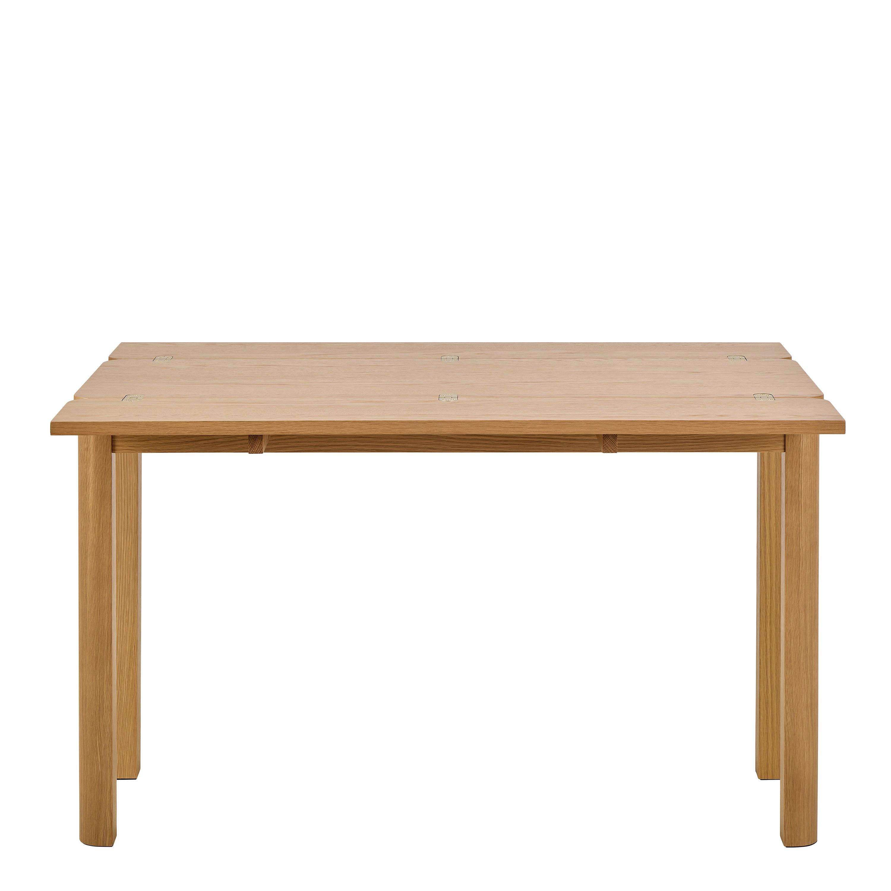 Southampton Extendable Rectangular Dining Table in Matt Oak 90x120cm - image 4