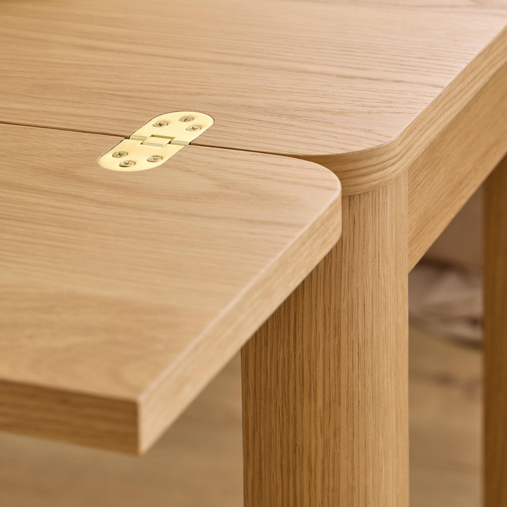 Southampton Extendable Rectangular Dining Table in Matt Oak 90x120cm - image 9