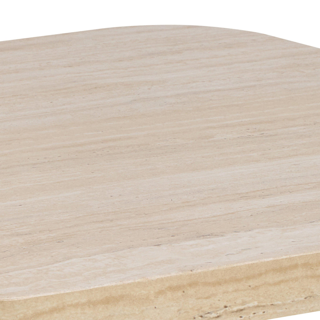 Solano Square Coffee Table in Light Travertine 60 x 60 cm - image 5