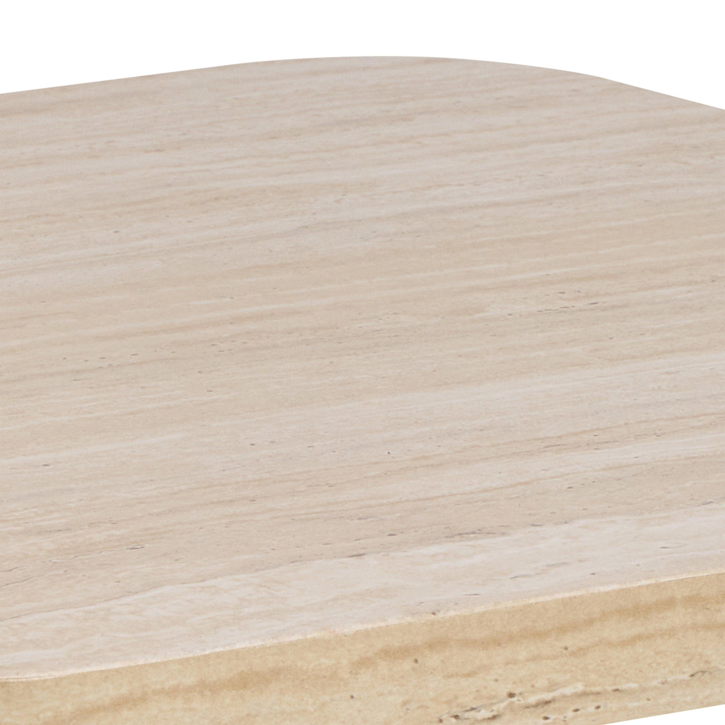 Solano Square Coffee Table in Light Travertine 60 x 60 cm - image 5