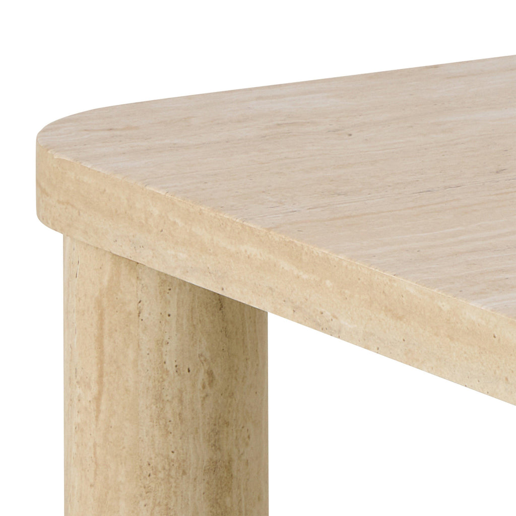 Solano Square Coffee Table in Light Travertine 60 x 60 cm - image 6