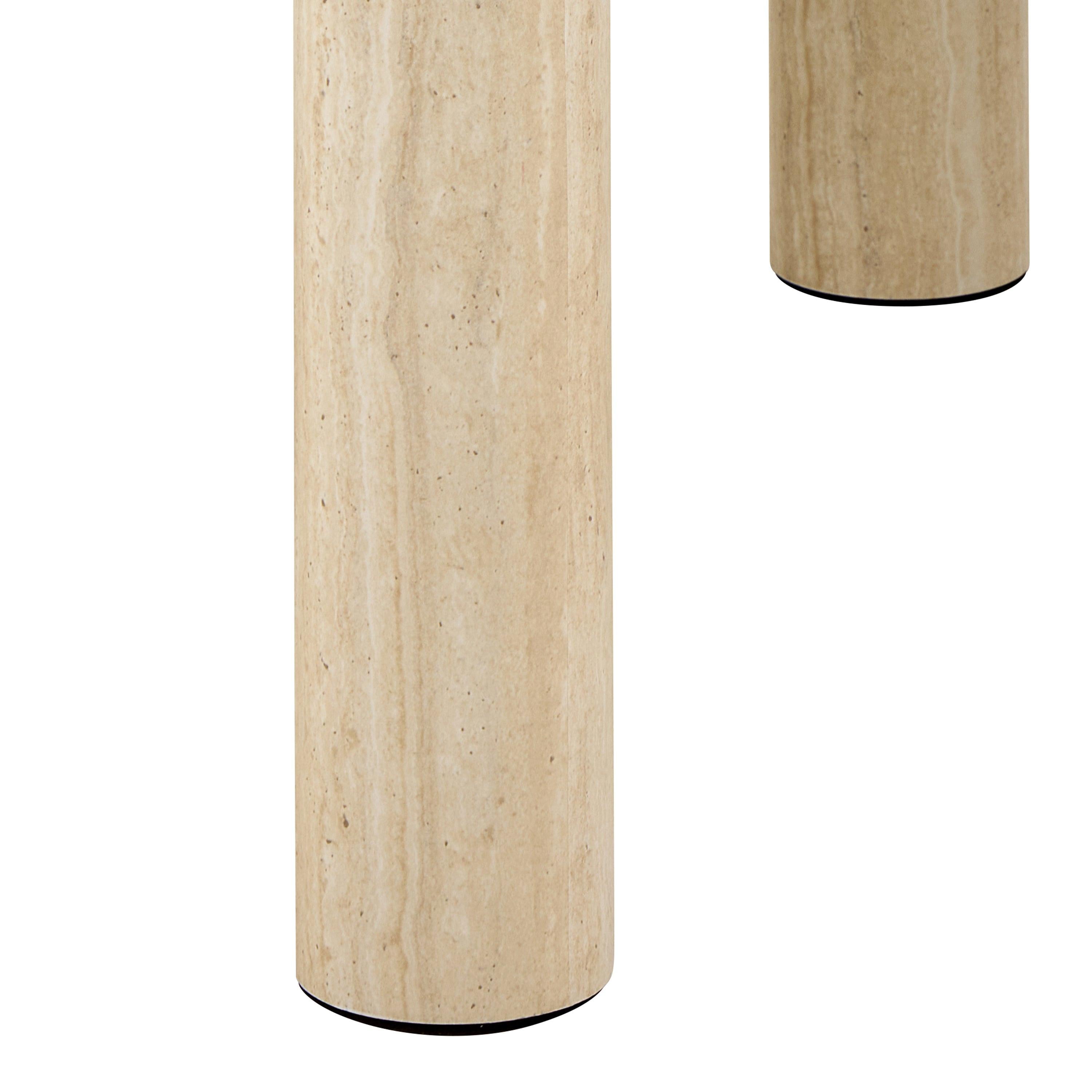 Solano Square Coffee Table in Light Travertine 60 x 60 cm - image 7