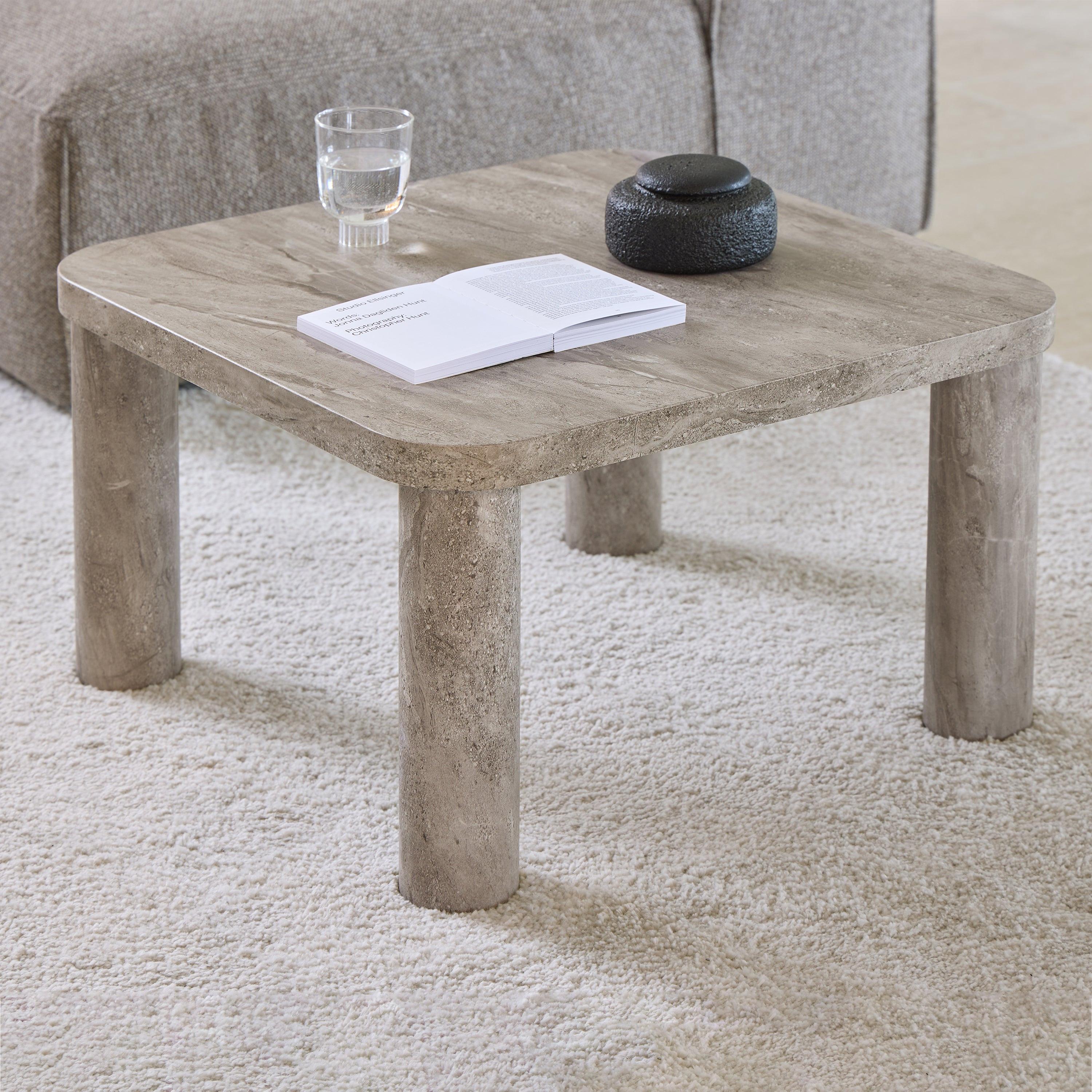 Solano Square Coffee Table in Grey 60 x 60 cm - image 3